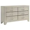 Coaster Fine Furniture 225061T-S5 Trenton - 5 Piece Twin Bedroom Set - Rustic Cream