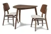 New Classic 40-1651-D2C Oscar - Corner Table & 2 Chairs - Walnut