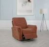 Coaster Fine Furniture 610433P Adler - Upholstered Power Swivel Glider Recliner - Rust