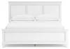 Ashley Furniture B680/31/36/56/58/94 Ashley Furniture B680/31/36/56/58/94 Fortman - 5 Pc. - Dresser, Mirror, California King Panel Bed - White