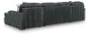 Ashley Furniture 98105S7 Ashley Furniture 98105S7 Midnight-Madness - 3-Piece Double Chaise Sectional - Gunmetal