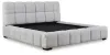 Ashley Furniture PCB584B3 Grendusk - California King Upholstered Bed - Light Gray