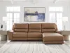 Ashley Furniture PCU62606S22 Ashley Furniture PCU62606S22 DeepWakes - 3-Piece Power Reclining Sofa With RAF Press Back Power Chaise - Caramel