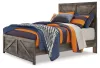 Ashley Furniture B440B17 Ashley Furniture B440B17 Wynnlow - Full Crossbuck Panel Bed - Gray