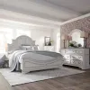 Liberty Furniture 244-BR-QPBDMC Liberty Furniture 244-BR-QPBDMC Magnolia Manor - 4 Piece Bedroom Set (Queen Panel Bed, Dresser & Mirror, Chest) - Antique White