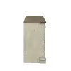 Liberty Furniture 498-TV68 Morgan Creek - Entertainment TV Stand - Antique White / Wirebrushed Tobacco Accents