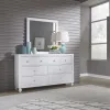 Liberty Furniture 523-YBR-TPBDM Liberty Furniture 523-YBR-TPBDM Cottage View - 3 Piece Bedroom Set (Twin Panel Bed, Dresser & Mirror) - White