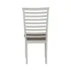 Liberty Furniture 182-C2001S Brook Bay - Upholstered Ladder Back Side Chair - Textured White / Carbon Gray