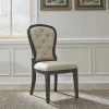 Liberty Furniture 615-C0501S-B Liberty Furniture 615-C0501S-B Americana Farmhouse - Upholstered Tufted Back Side Chair - Black