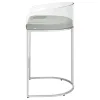 CoasterElevations 183406 Thermosolis - Clear Acrylic Bar Chair (Set of 2) - Chrome