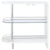 CoasterEssence 101064 Adolfo - Rectangular 2-Tier Home Bar Table - White High Gloss