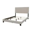 CoasterEveryday 350051Q Boyd - Upholstered Queen Panel Bed - Ivory