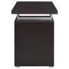 CoasterEveryday 800519 Brennan - 3-Drawer Office Computer Desk - Cappuccino