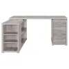 CoasterEveryday 801516 Yvette - 3-Drawer L-Shape Computer Desk - Gray Driftwood