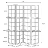 CoasterEveryday 900166 Iggy - 4-Panel Room Divider Folding Shoji Screen - Cappuccino