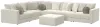Jackson Furniture Industries 2235/37/31/59/36/12-16 Jackson Furniture Industries 2235/37/31/59/36/12-16 Ritzy - 6 Piece Modular Sectional And 1 Included Cocktail Ottoman - Bone