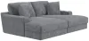 Jackson Furniture Industries 3445/15/16-28 Jackson Furniture Industries 3445/15/16-28 Cozy - 2 Piece Double Wide Chaise With USB Charging Ports - Gunmetal