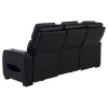 Coaster Fine Furniture 603251PP Zuma - Faux Leather Dual Power Reclining LED Sofa - Black