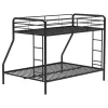 Coaster Fine Furniture 460340BLK Carson - Metal Twin Over Full Bunk Bed - Glossy Black