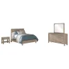 Coaster Fine Furniture 222521KE-S4 Solano - 4-Piece Eastern King Bedroom Set - Weathered Mango