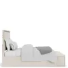 Riverside Furniture 78273-78274-78276 Alexis - Queen Upholstered Storage Bed - Latte Essence