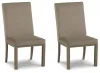 Ashley Furniture D983-01 Chrestner - Dining UPH Side Chair (Set of 2) - Gray / Brown