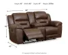 Ashley Furniture 3990496 Ashley Furniture 3990496 Stoneland - DBL REC PWR Loveseat w/Console - Chocolate