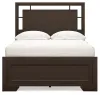 Ashley Furniture B441/31/36/46/83/87/92(2) Ashley Furniture B441/31/36/46/83/87/92(2) Covetown - 7 Pc. - Dresser, Mirror, Chest, Full Panel Bed, 2 Nightstands - Dark Brown