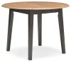 Ashley Furniture D396-15 Gesthaven - Round Dining Room Drop Leaf Table - Natural / Brown