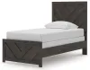Ashley Furniture B3789/31/36/53/83 Ashley Furniture B3789/31/36/53/83 Prendonea - 4 Pc. - Dresser, Mirror, Twin Panel Bed - Charcoal