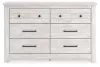 Ashley Furniture PCB1171-31 Makidern - Six Drawer Dresser - Whitewash