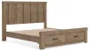 Ashley Furniture PCB2844B7 Ashley Furniture PCB2844B7 Oliandon - King Panel Storage Bed - Light Brown