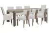 Pulaski Furniture P402240-KIT73 Pulaski Furniture P402240-KIT73 Anderson Park - Leg Dining Table With 6 Klismos Dining Chairs And 2 Upholstered Arm Chairs - Moose Trail / Frontier Brown