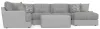 Jackson Furniture Industries 3480/62/30/76/28-18 Titan - 3 Piece Sectional With Comfort Coil Seating, 9 Included Accent Pillows And 1 Included Cocktail Ottoman (Right Side Facing Chaise) - Moonstruck