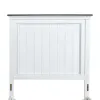 Liberty Furniture 417-BR11 Allyson Park - Twin Panel Headboard - Wirebrushed White / Charcoal