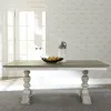 Liberty Furniture 661W-CD-5TRS Whitney - 5 Piece Trestle Table Set - Antique Linen / Weathered Gray