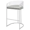 CoasterElevations 183406 Thermosolis - Clear Acrylic Bar Chair (Set of 2) - Chrome