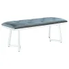 CoasterElevations 109453 Beaufort - Velvet Upholstered Dining Bench - Steel Gray