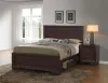 CoasterEveryday 204390Q Kauffman - Wood Queen Storage Panel Bed - Dark Cocoa