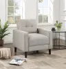 Coaster Fine Furniture 506787 Bowen - Upholstered Track Arm Tufted Accent Chair - Beige