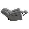 CoasterEveryday 650356 Conrad - Upholstered Padded Arm Glider Recliner - Gray