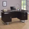 CoasterEveryday 801521 Lawtey - 2-Drawer Office Computer Desk - Cappuccino