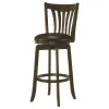 Coaster Fine Furniture 182509 Lambert - Wood Pub Height Swivel Bar Chair - Dark Cherry