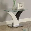 Furniture of America CM4244E-TABLE Sloane - End Table - White / Dark Gray