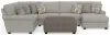 Jackson Furniture Industries 3345/62/30/76/28-26 Jackson Furniture Industries 3345/62/30/76/28-26 Livingston - 3 Piece Sectional With Comfort Coil Seating, 9 Included Accent Pillows And 1 Included 45