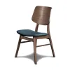 New Classic D1651-20-FGR Oscar - Chair With Cushion (Set of 2) - Walnut / Forest Green