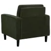 Coaster Fine Furniture 511216 Ruth - Fabric Upholstered Track Arm Accent Chair - Matcha Green