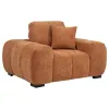 Coaster Fine Furniture 509353 Octavia - Fabric Upholstered Track Arm Accent Chair - Orange