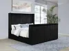Coaster Fine Furniture 315945KE Centergrove - Upholstered Eastern King Wingback TV Bed - Black