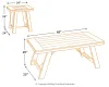 Ashley Furniture T351-13 Noorbrook - Occasional Table Set (Set of 3) - Black / Pewter